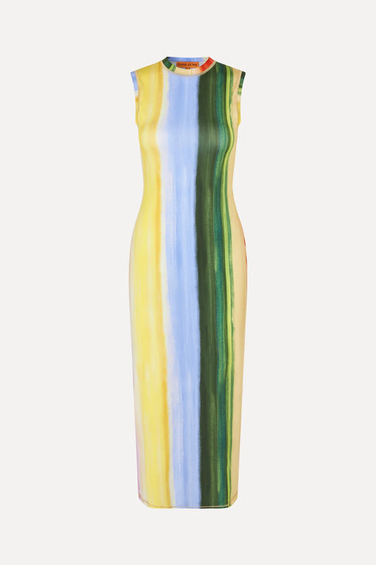 Elastic Tank Crewneck Dress