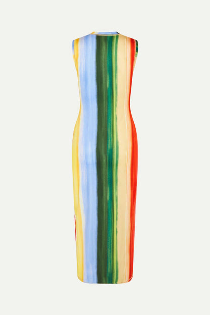 Elastic Tank Crewneck Dress