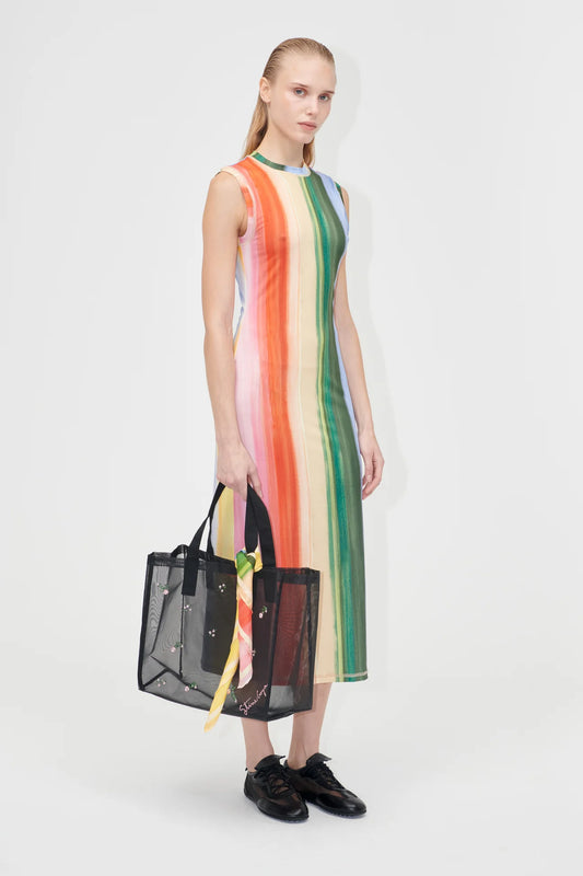 Elastic Tank Crewneck Dress