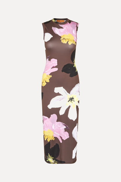 Elastic Tank Crewneck Dress