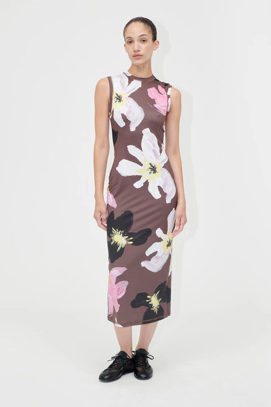 Elastic Tank Crewneck Dress