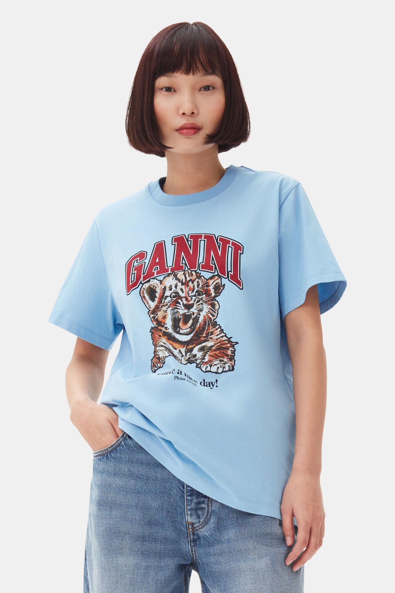Basic Jersey Tiger Relaxed T-shirt