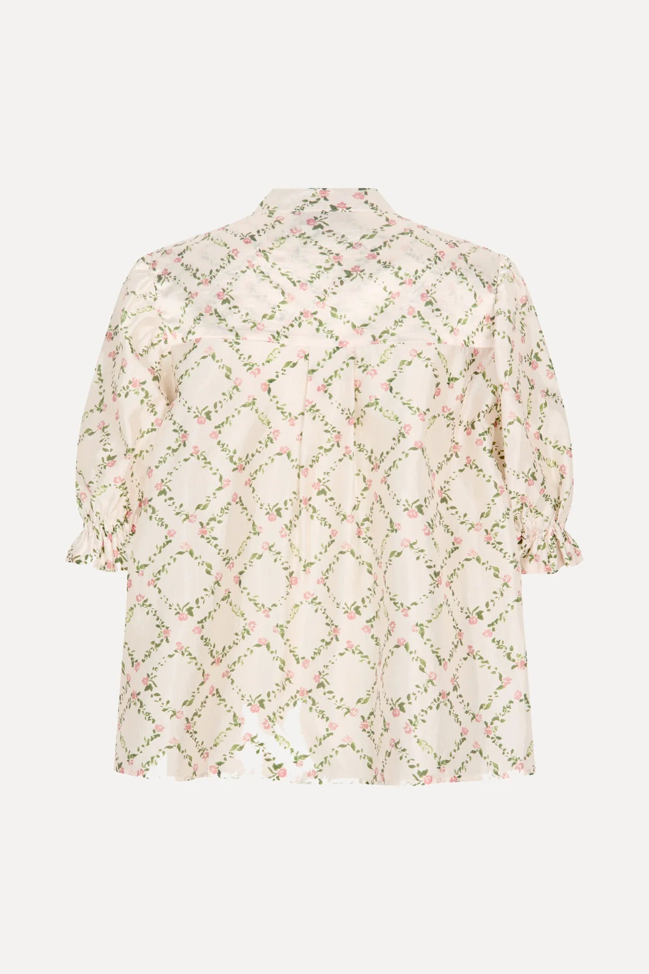 2519 Flat Texture Viscose, Gathered Top