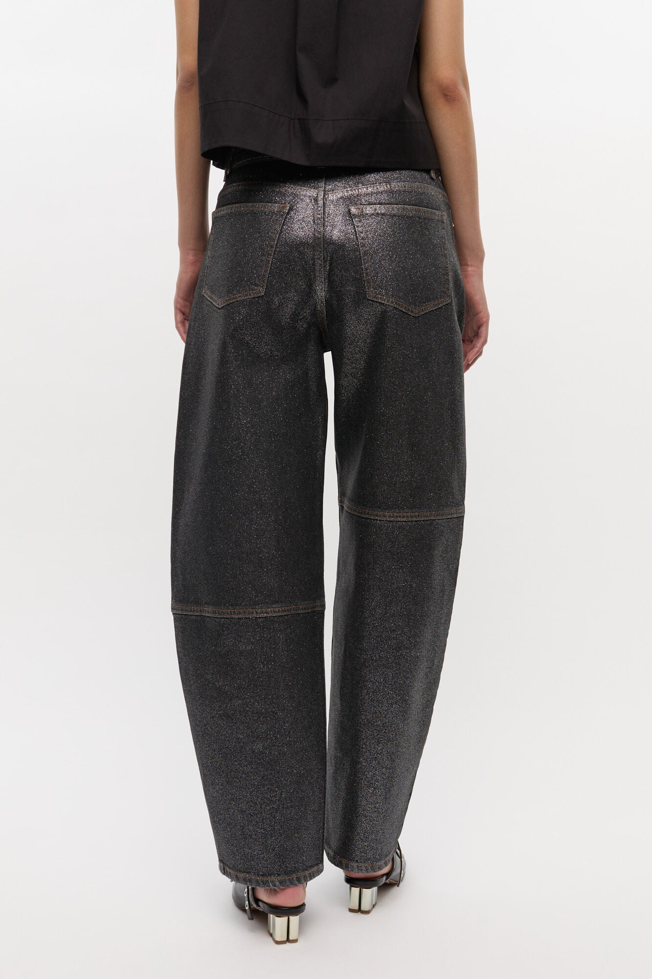 Shimmery Foil Denim Stary