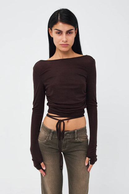 Luna Wrap Blouse