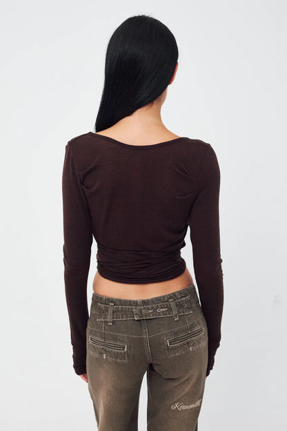 Luna Wrap Blouse