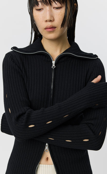 Knit Zip Sweater