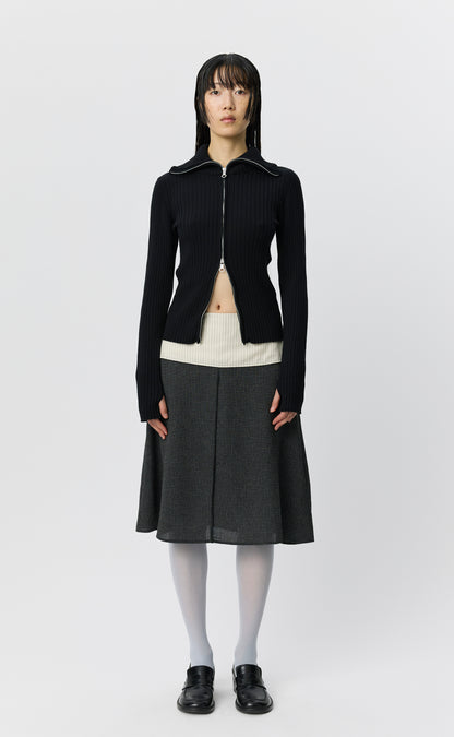 Knit Zip Sweater