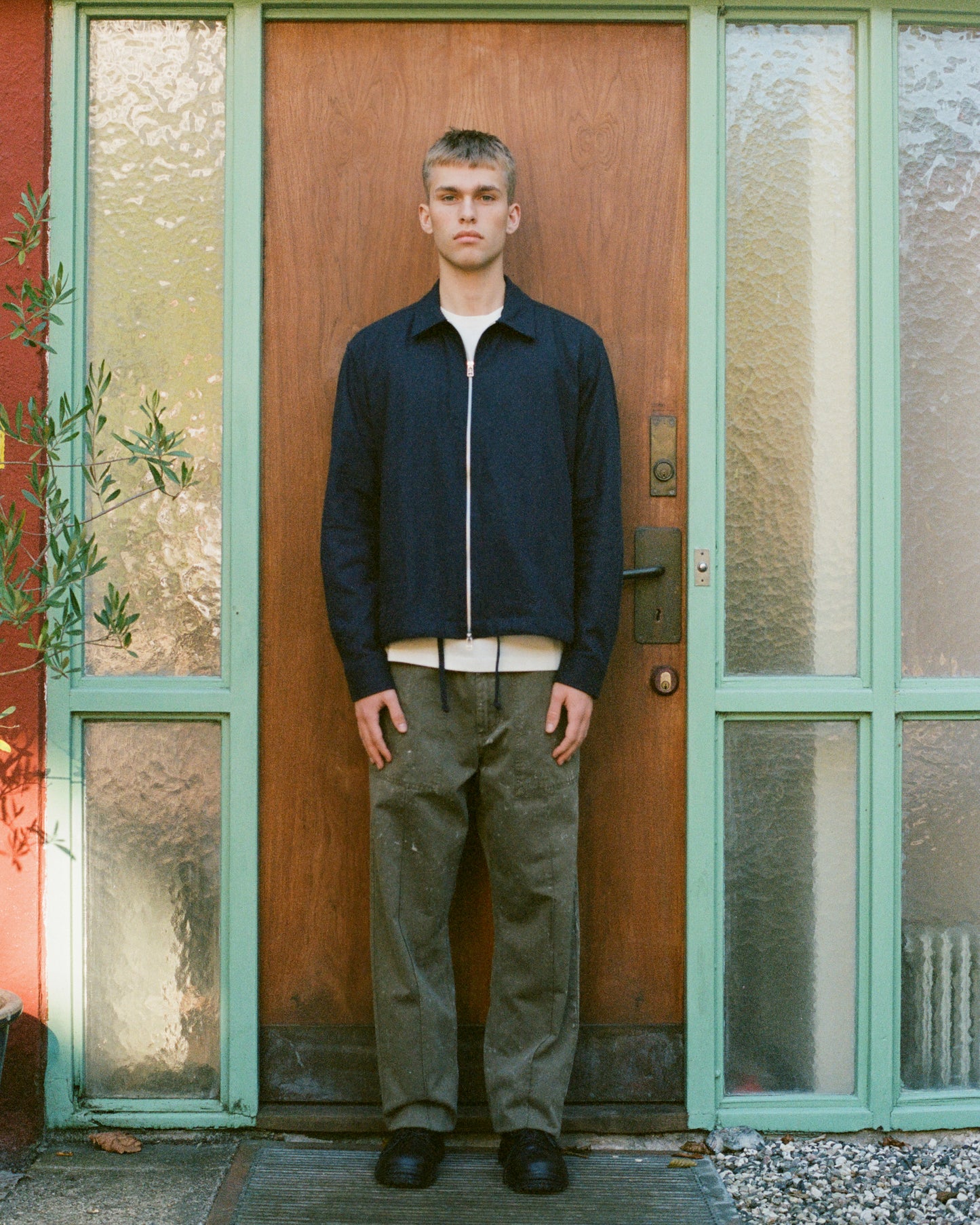 LOFT ZIP TWILL SHIRT