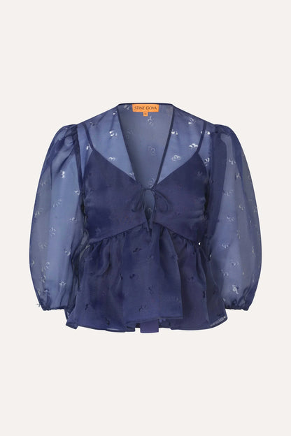 Long Sleeve Bow Top