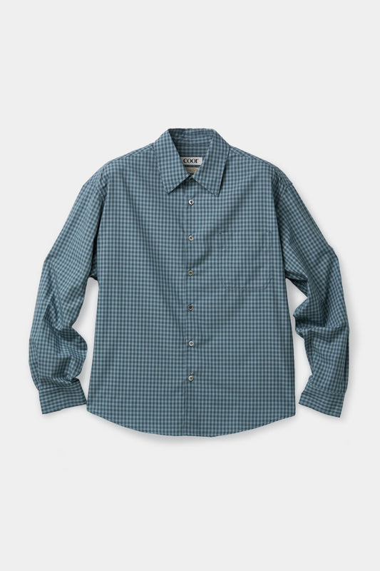 MICRO OMBRE CHECK SHIRT