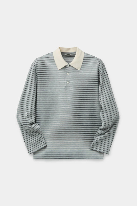 MULTI-STRIPE PIQUE POLO SHIRT