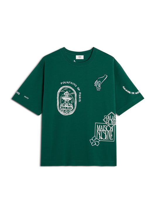 ART NOUVEAU STAMPS OVERSIZE TEE
