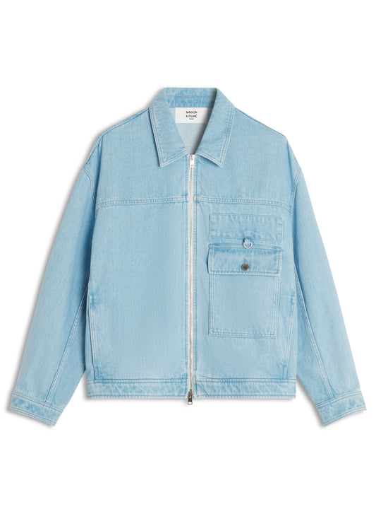 ZIPPED DENIM JACKET