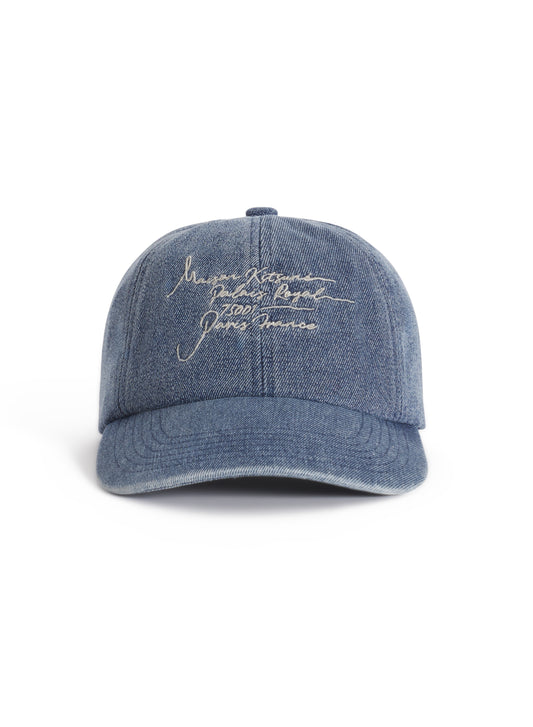 POETIC SCRIPT DENIM CAP
