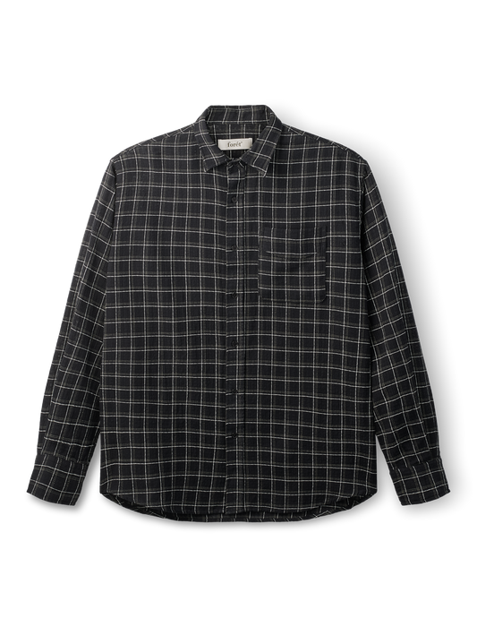 SCOUT RELAXED FIT LOOSE WEAVE CHECK SHIRT