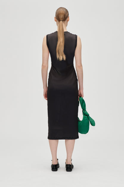 Stocking Jersey, Elastic Tank Crewneck Dress