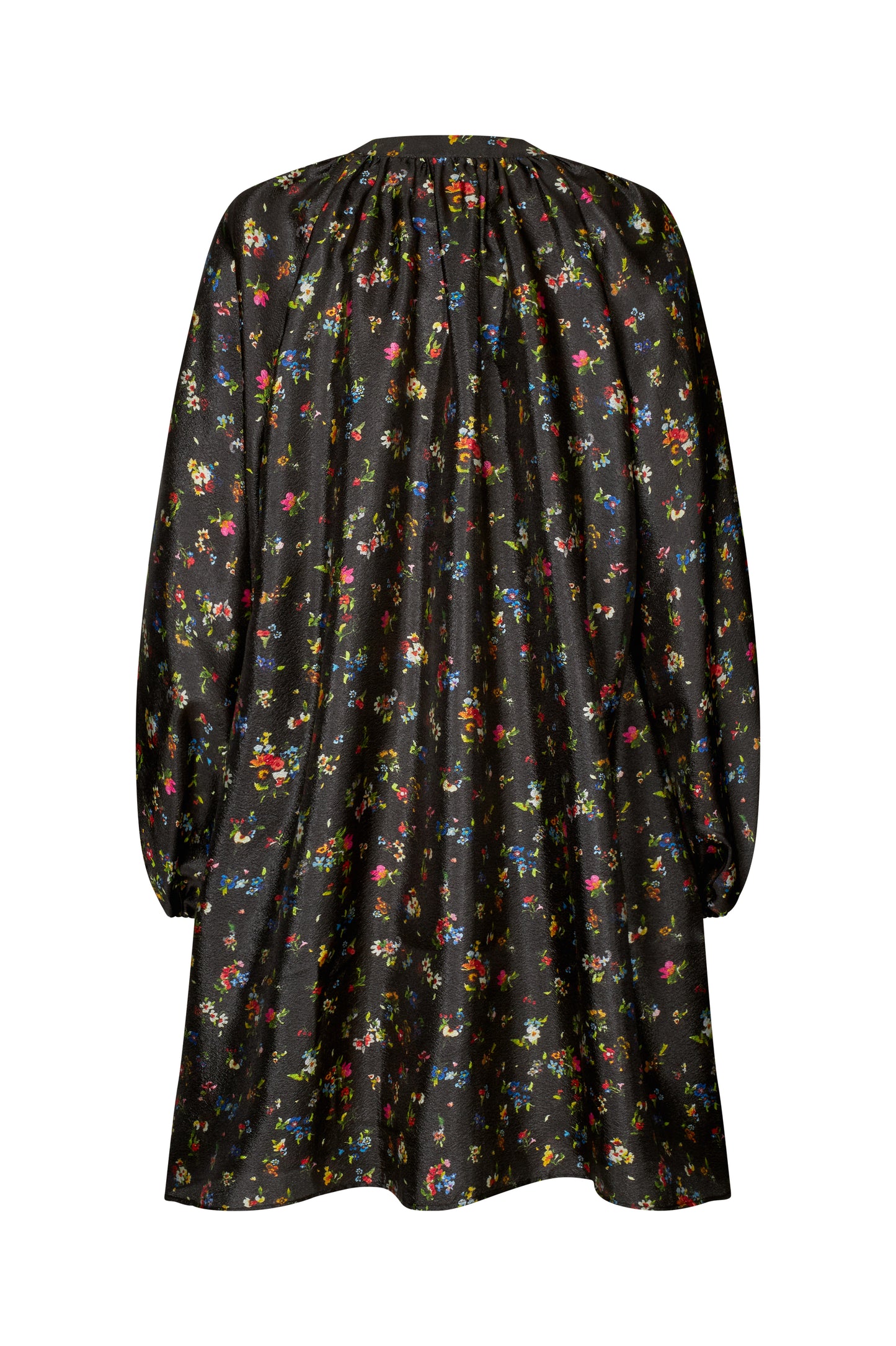 Flat Textured Poly, Voluminous Bow Dress