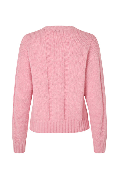 Midweight Alpaca Knit, Crewneck Motif Sweater