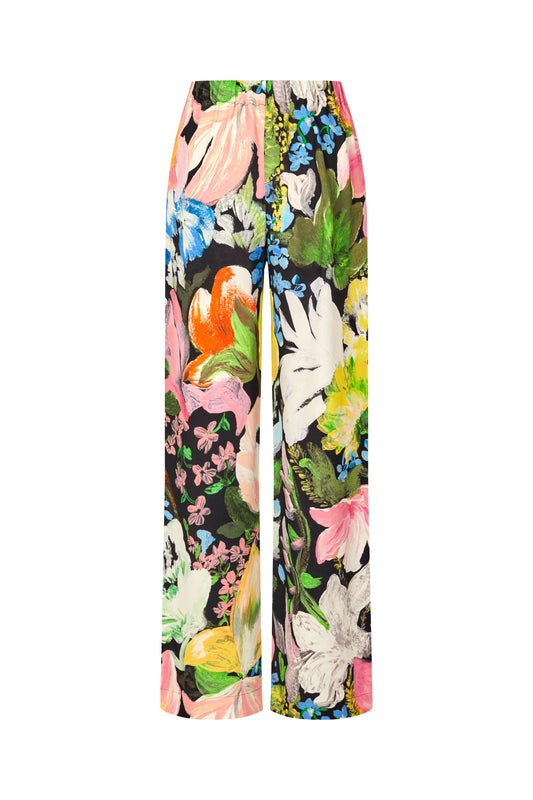 Heavy Dry Viscose, Elasticated Long Pants