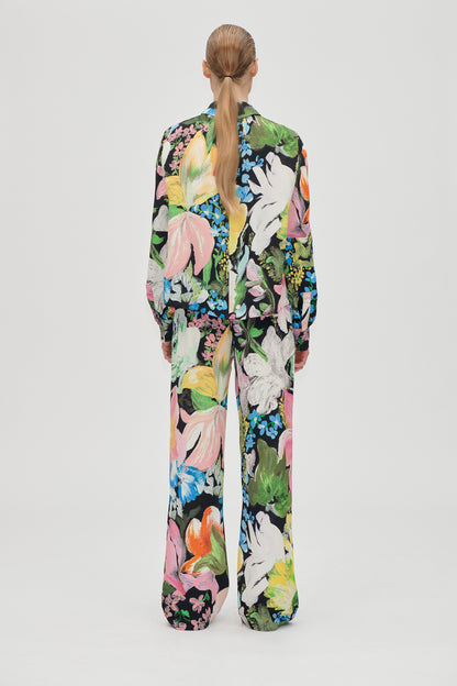 Heavy Dry Viscose, Elasticated Long Pants