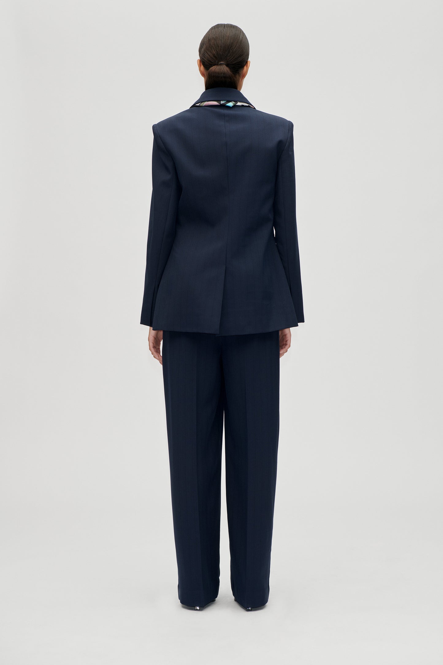 Pinstripe Tailoring, Belted Tailored Pants