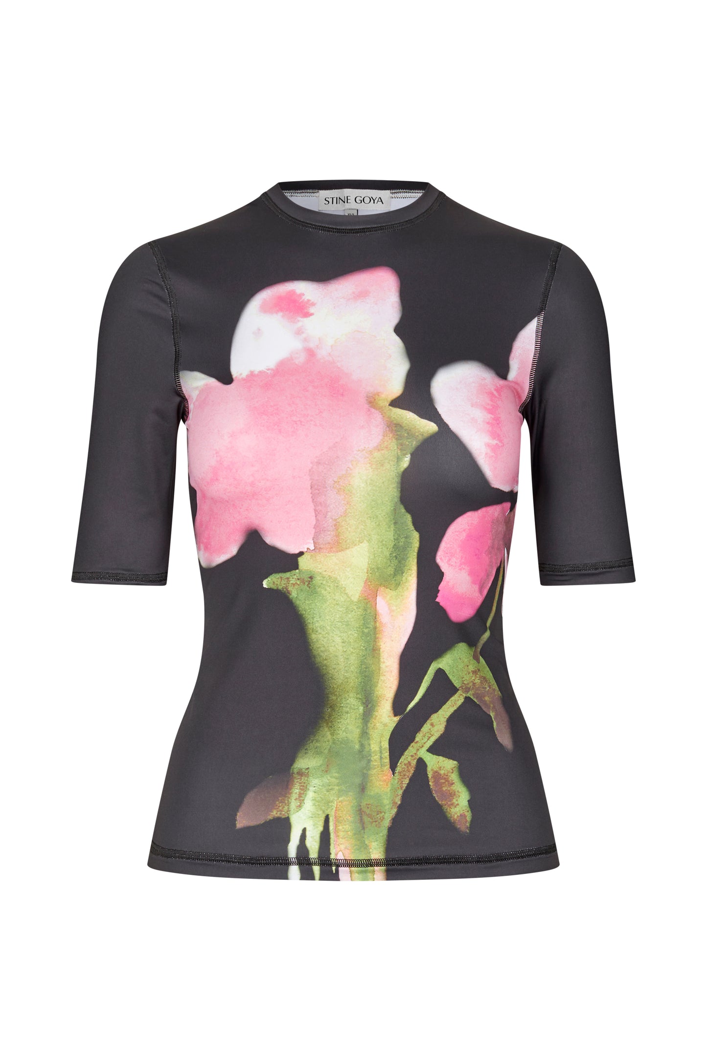 Stocking Jersey, Elastic Short Sleeve T-Shirt