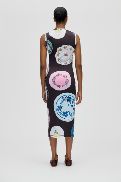 2244 Stocking Jersey, Elastic Tank Crewneck Dress