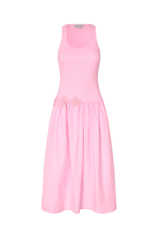 2385 Rib, Casual Tank Midi Dress