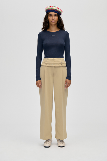 2510 Lux Rib,Long Sleeve Crewneck