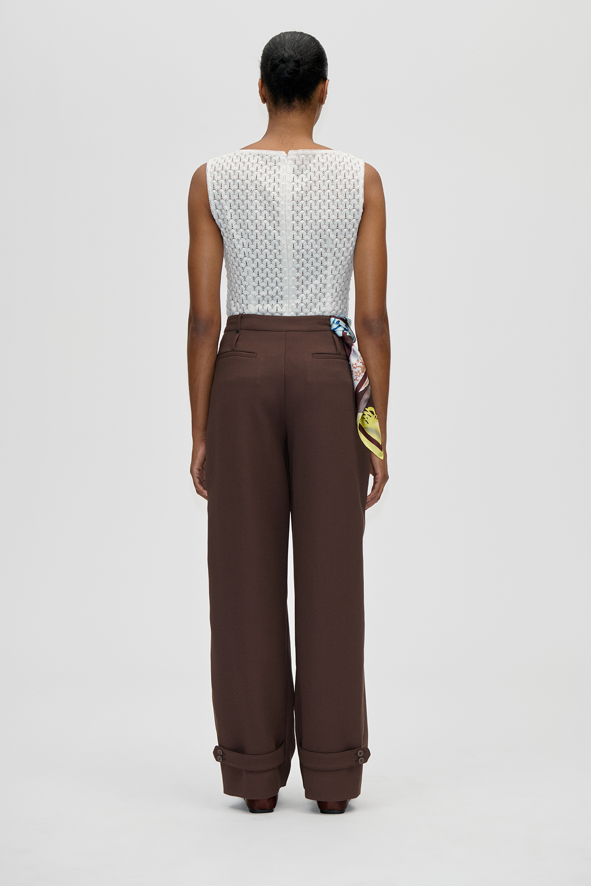 2479 Crochet Lace, Boatneck Tank Top