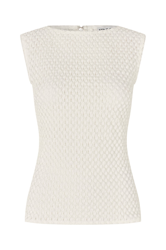 2479 Crochet Lace, Boatneck Tank Top
