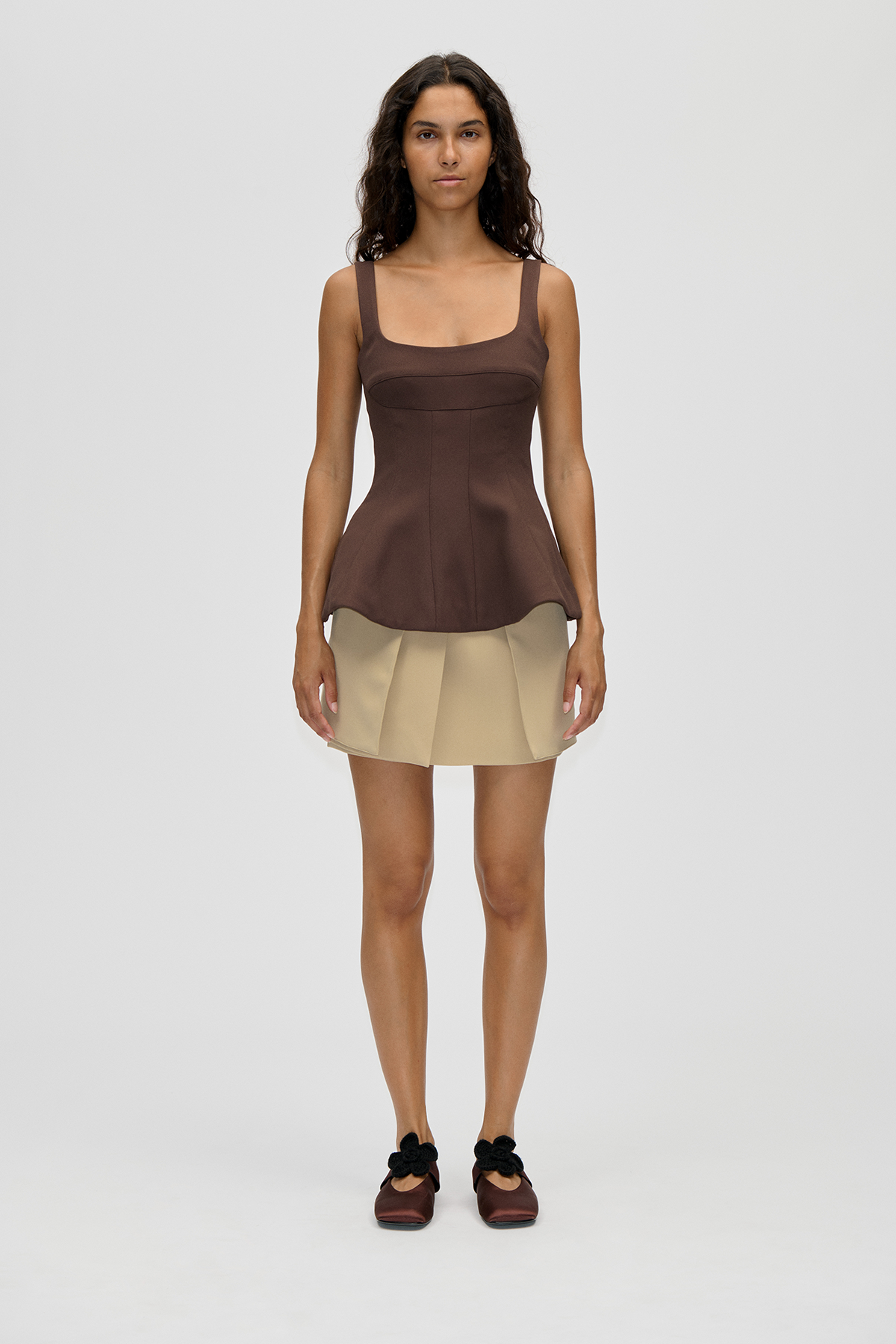 2330 Double Sided Crepe, Elevated Structured Top