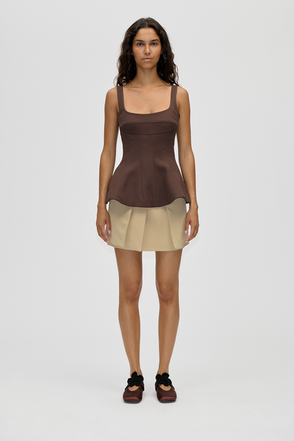 2330 Double Sided Crepe, Elevated Structured Top