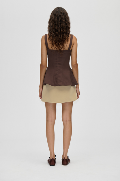 2330 Double Sided Crepe, Elevated Structured Top