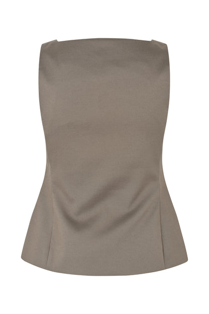 2492 Embroidered Canvas, Tailored Tank Vest