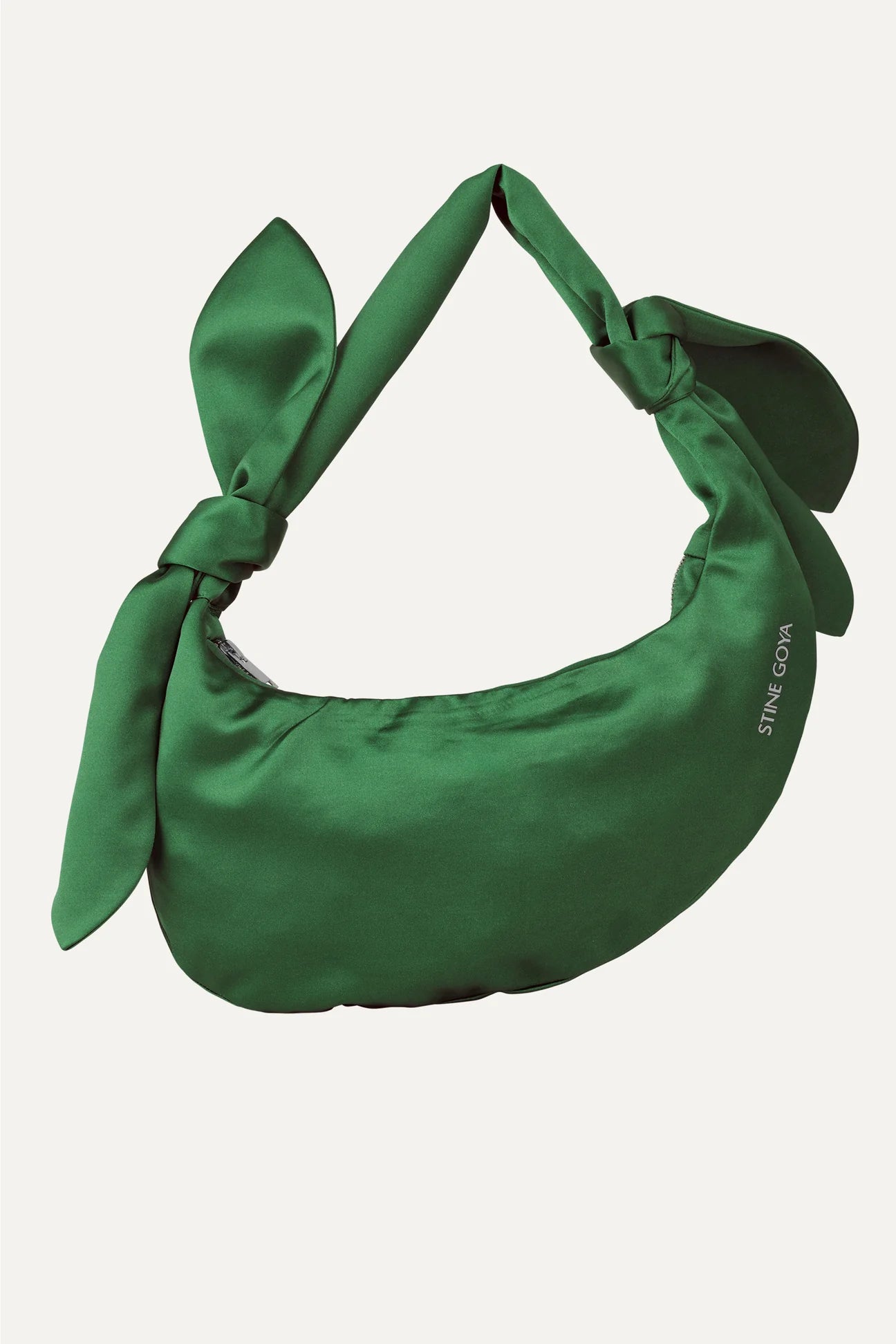 Knotted Satchel, Satin Knotted Satchel