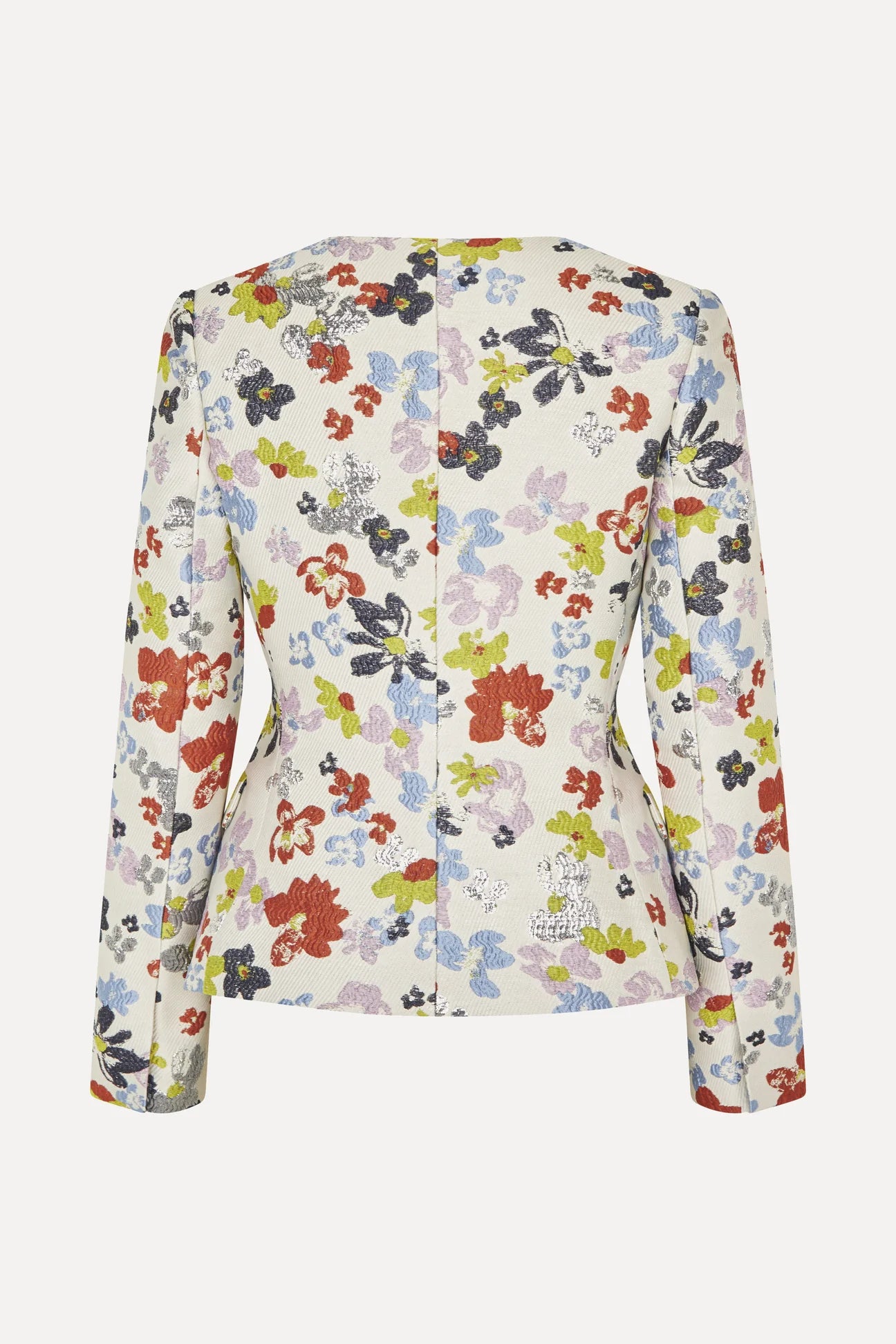 Scooped Neckline Tailored Jacket