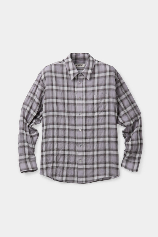SEERSUCKER OMBRE CHECKERED SHIRT
