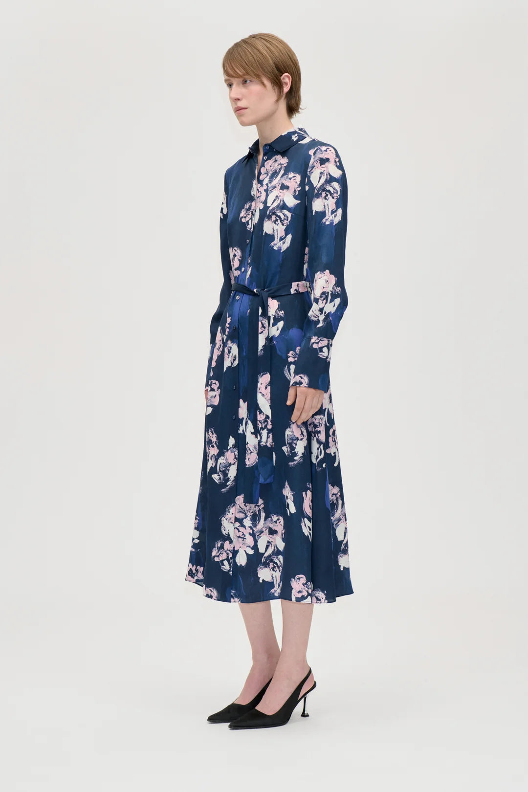 2263 Dry Viscose, Shirt Dress Midi