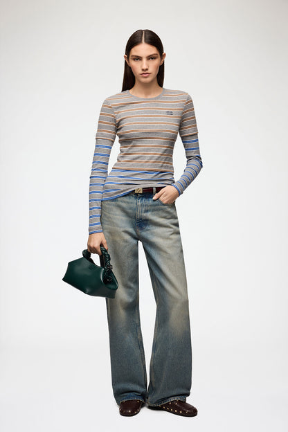 Soft Cotton Rib Long Sleeve Double layer