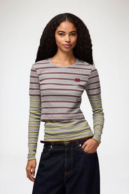 Soft Cotton Rib Long Sleeve Double layer