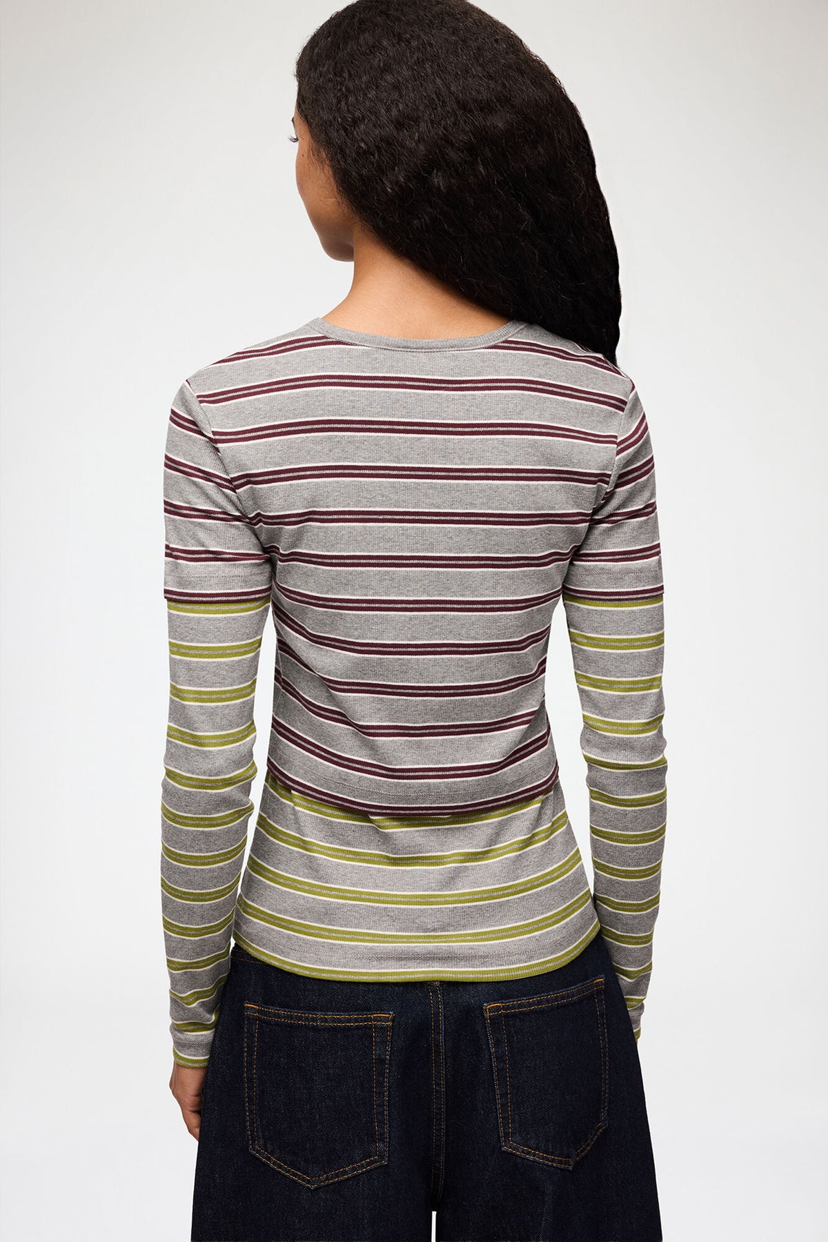 Soft Cotton Rib Long Sleeve Double layer