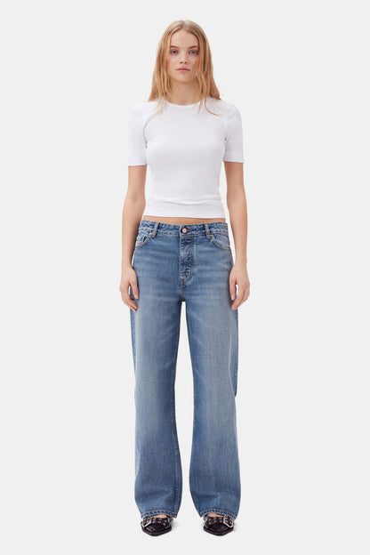 Soft Cotton Rib Short Sleeve T-Shirt