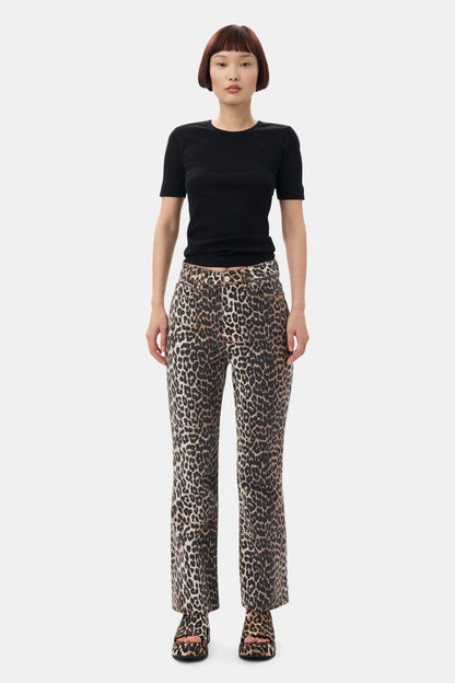 Soft Cotton Rib Short Sleeve T-Shirt