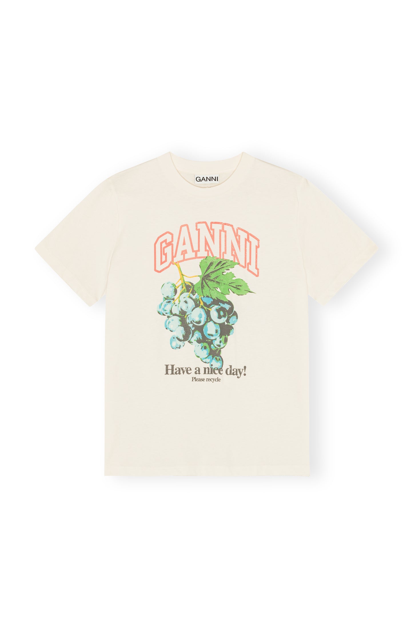 Basic Cotton Jersey Grapes Relaxed T-shirt
