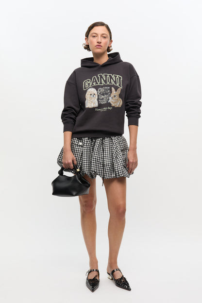 Isoli Oversize Animals Crop Hoodie
