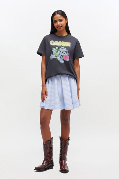 Basic Cotton Jersey Neon Puppy T-shirt