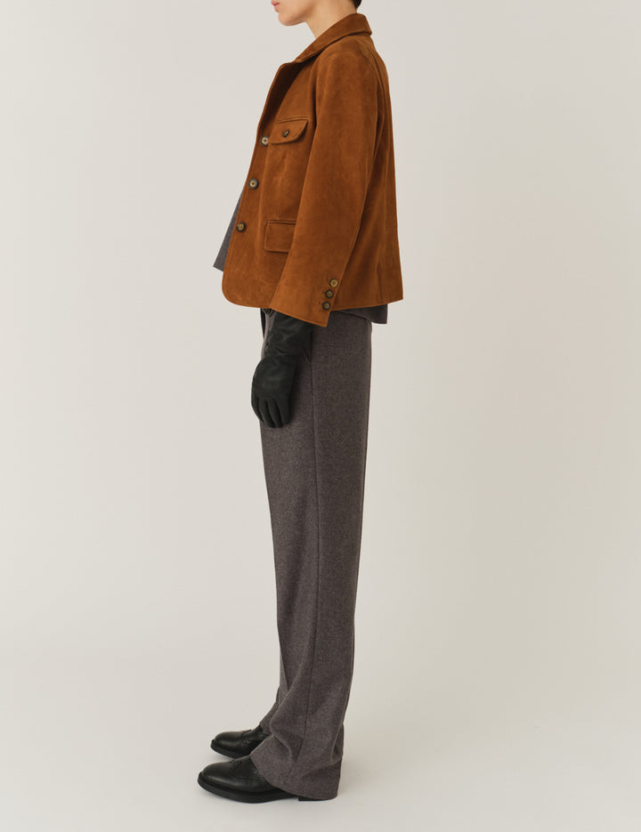 Suede Fitted Jacket