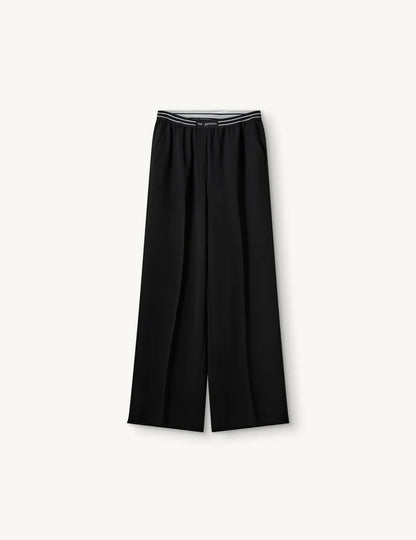 Crepe Logo Pants